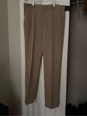 Perry Ellis Men's Tan Dress Pants